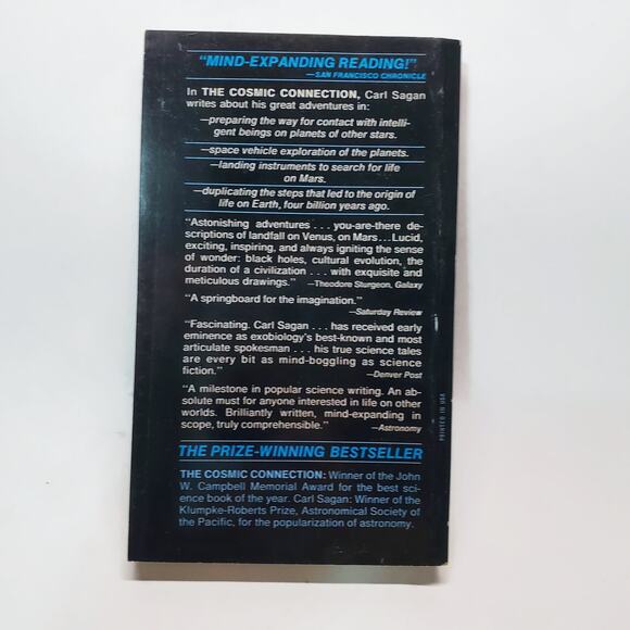 The Cosmic Connection Carl Sagan Paperback 1973 - Picture 2 of 2